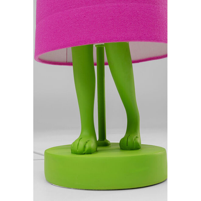 Table Lamp Animal Rabbit Green/Pink H50cm