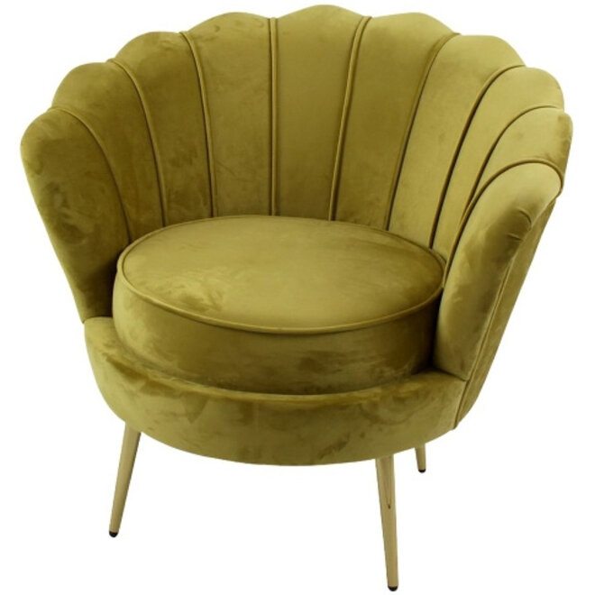 Armchair Audrey, mustard yellow
