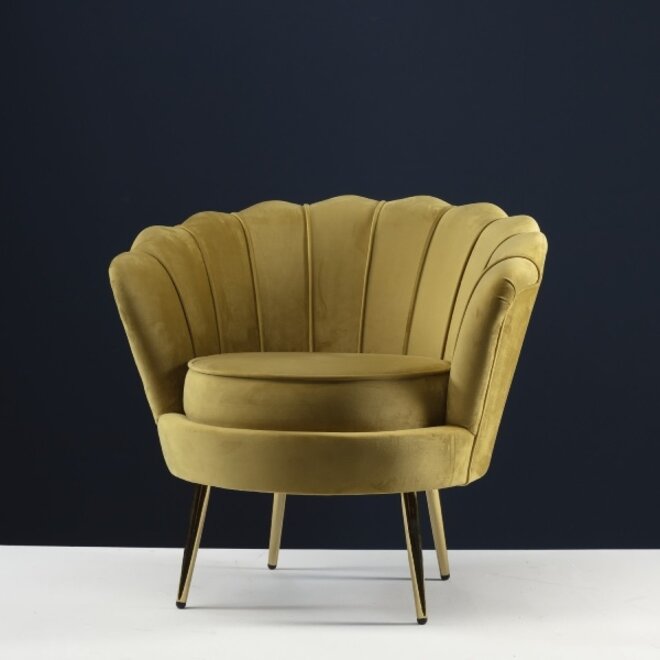 Armchair Audrey, mustard yellow