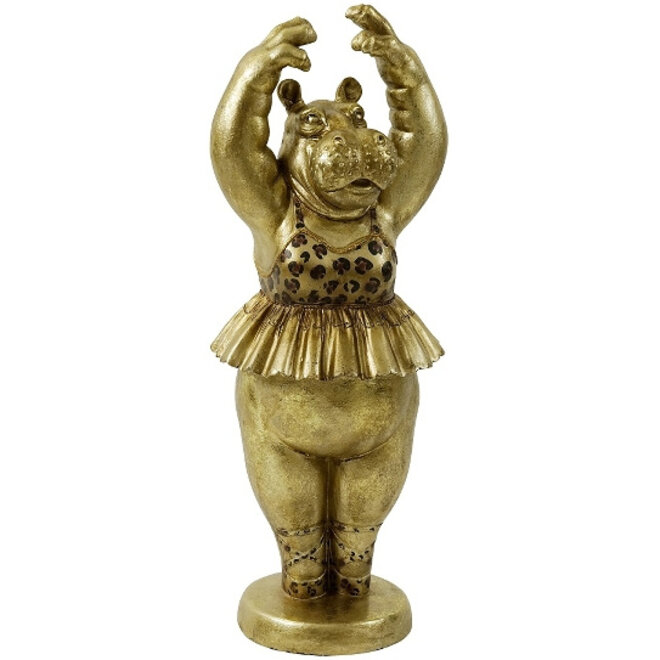XL Decoratiefiguur Hippo Ballarina H63cm