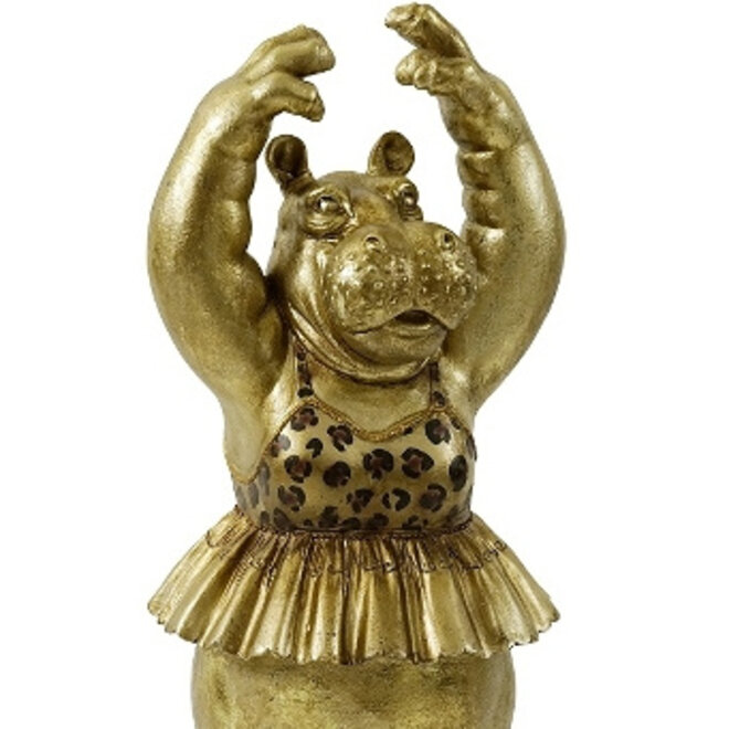 XL Decoratiefiguur Hippo Ballarina H63cm