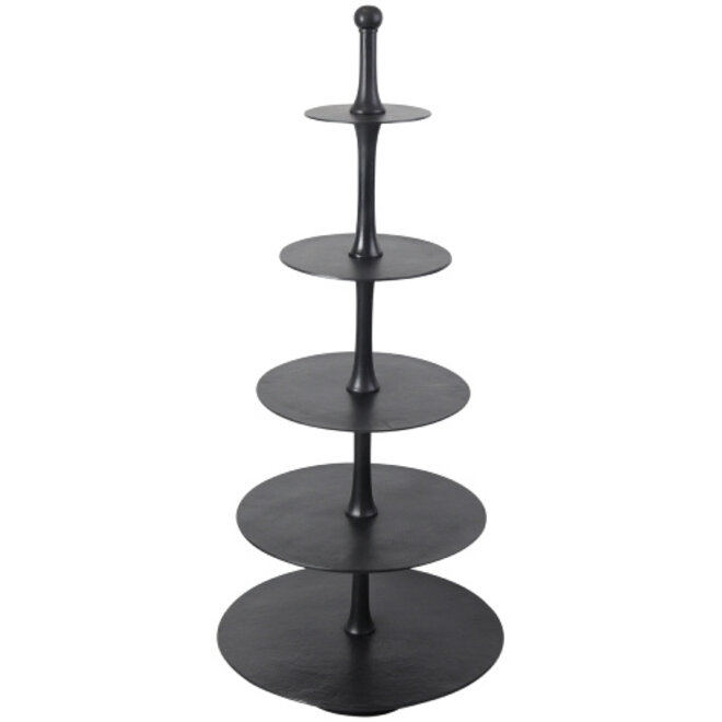 Zwart Metalen Etagere Shadow H152 cm