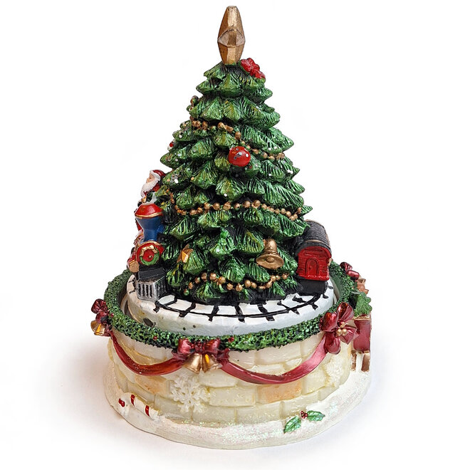 Speeldoos Kerstboom met Trein