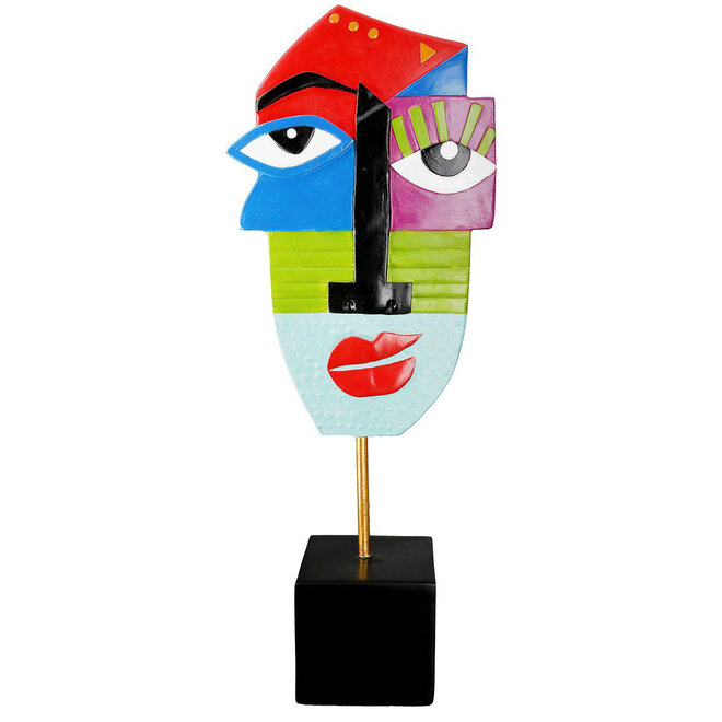 Sculptuur Gezicht 'Mondriaan', H52cm