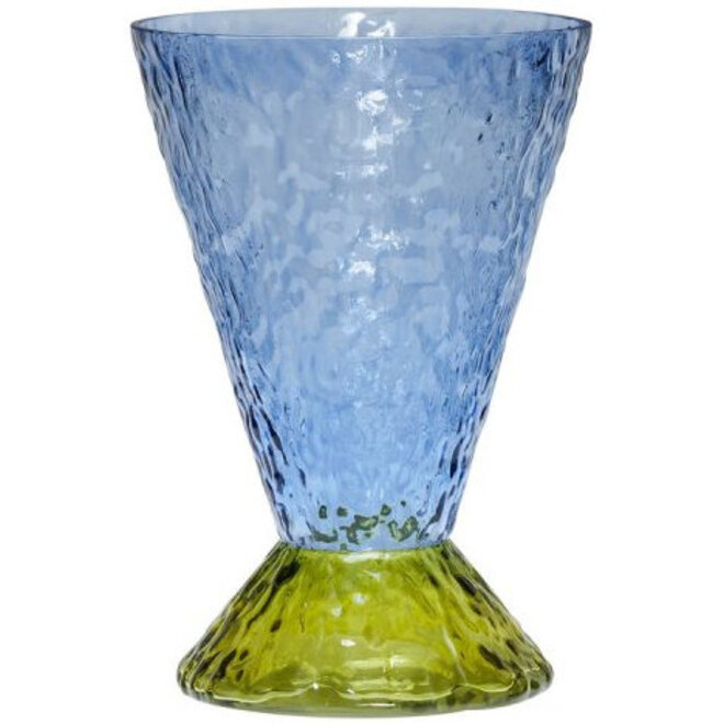 Glazen Vaas Abyss Blauw, H29cm