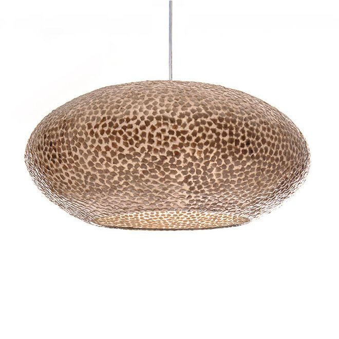 Villaflor schelpenlamp - Wangi Gold - hanglamp - open UFO - Ø 60 cm