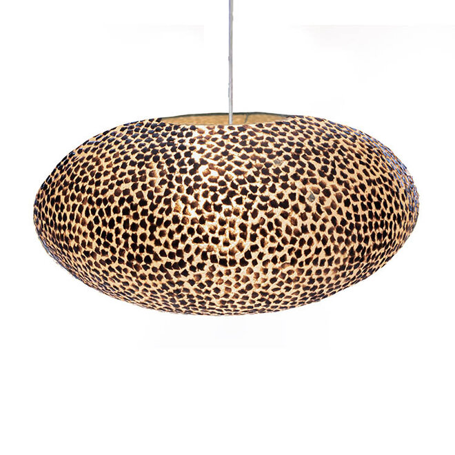 Villaflor schelpenlamp - Wangi Gold - hanglamp - open UFO - Ø 60 cm