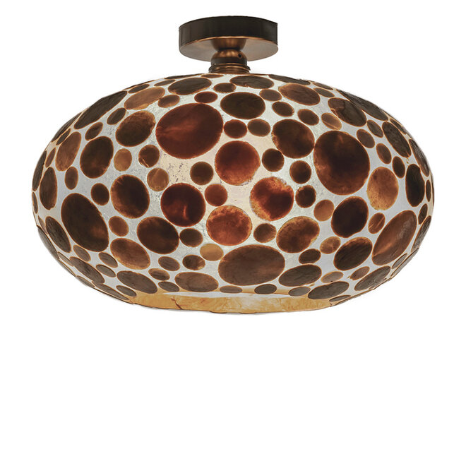 Villaflor schelpenlamp - Coin Gold - Plafonnière UFO - Ø 40 cm