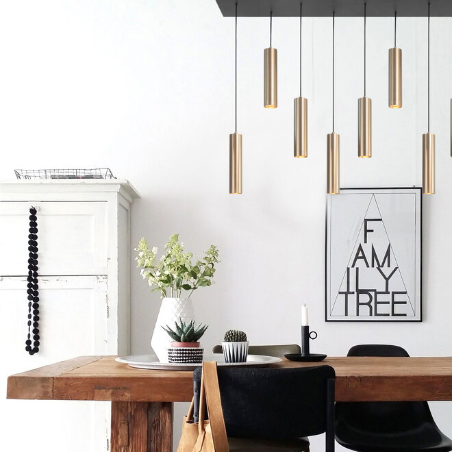 Hanglamp Perugia Goud 8 lichts