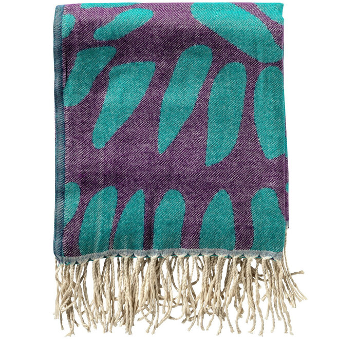 Plaid Azoera Turquoise Purple 130x170 cm
