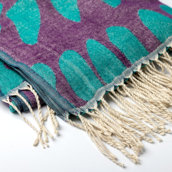 Plaid Azoera Turquoise Purple 130x170 cm