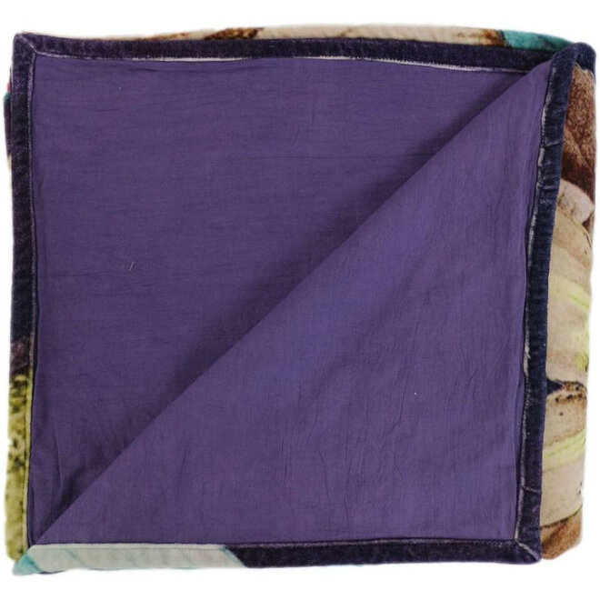 Plaid Purple Flowers Classico 130x150 cm