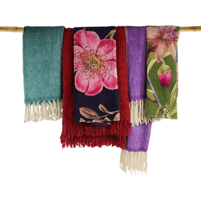 Plaid Purple Flowers Classico 130x150 cm