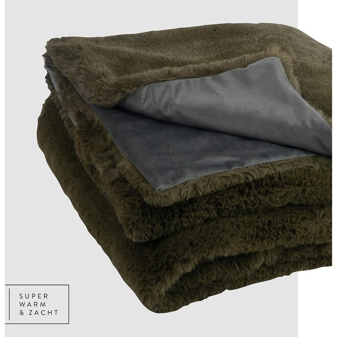 Plaid Warm Cosy Green 130x180 cm