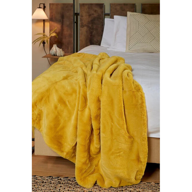 Plaid Warm Cosy Yellow 150x200 cm