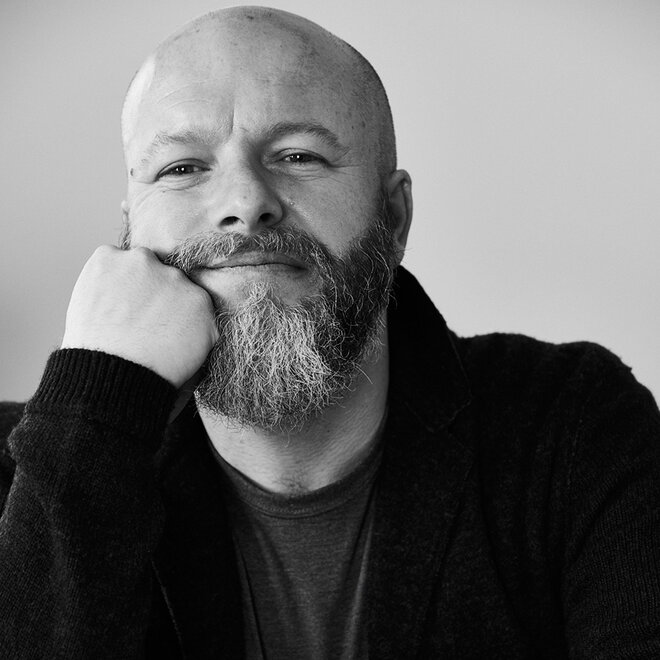 Tafellamp Lupi zwart H47cm