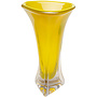 Glazen Vaas Salute geel H43cm