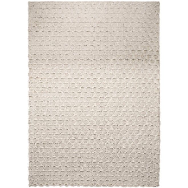 Vloerkleed Fluffy Cube Cappuccino 160x230