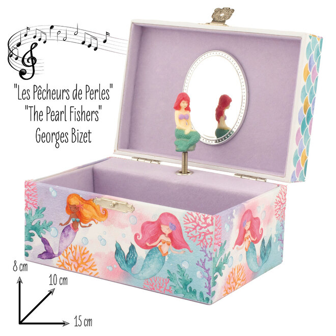 Sieradendoos Zeemeermin tussen Koraal