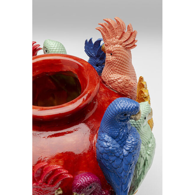 Vaas Vogels Kleurrijk Gossip H35cm