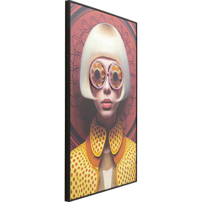 Schilderij LED-verlichting Fashion Lady "L" 80x120