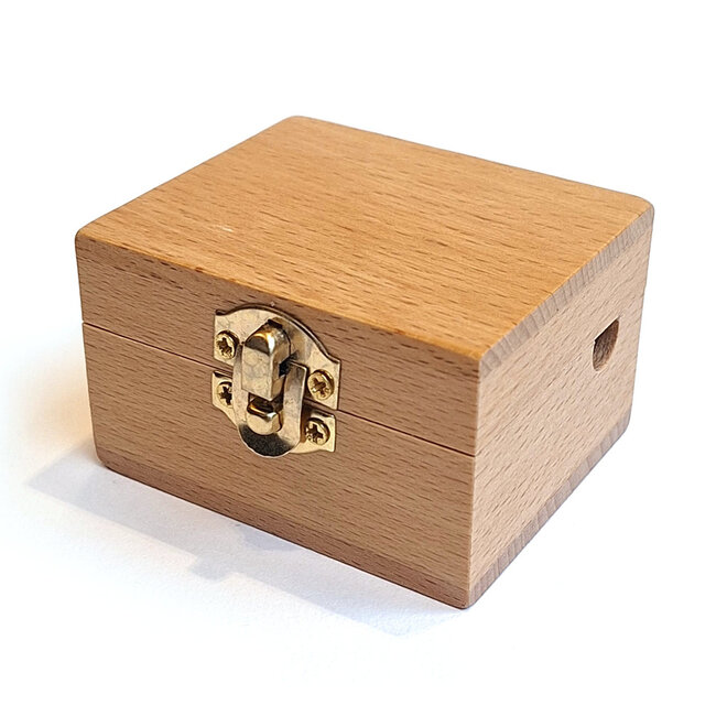 Blanco houten kistje voor Muziekdoosje