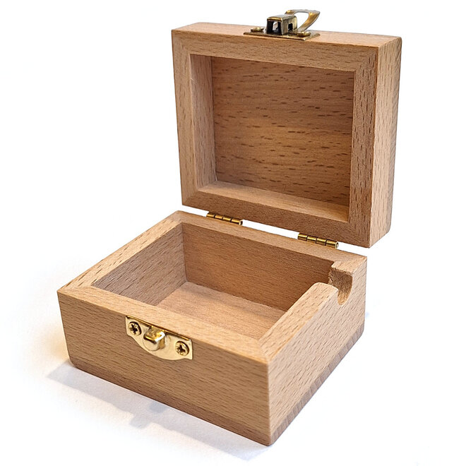 Blanco houten kistje voor Muziekdoosje