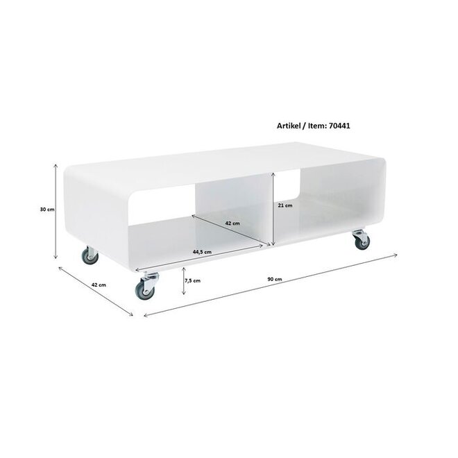 KARE TV meubel Lounge Mobil crème 90 cm