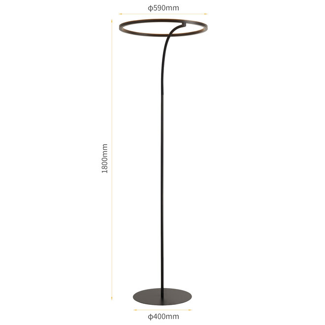 ETH Iris Vloerlamp LED Ring H185cm