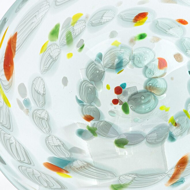 Glas Schaal Speckled Ø38cm