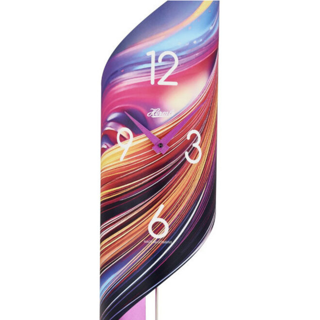 Wandklok Gedraaid Kleurrijk  67cm