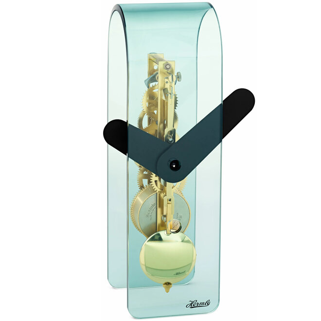 Tafelklok Groen Acryl Goud Zwart  23cm
