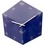 Zeshoekige Wandklok Blauw 3D Effect