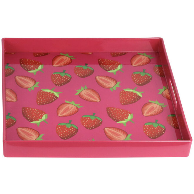 Dienblad Aardbei Rood Roze 35cm