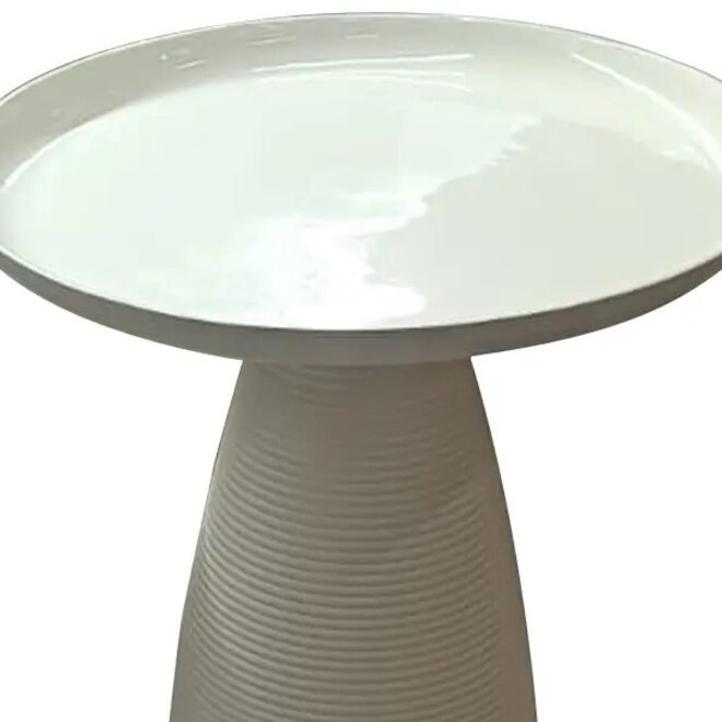 Bijzettafel Vora Zandgrijs Ø45xH49