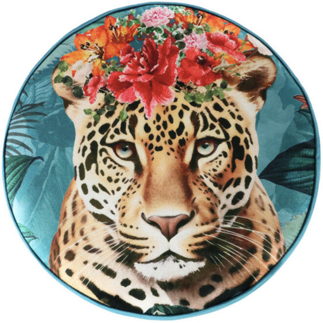 Poef Leopard H40cm