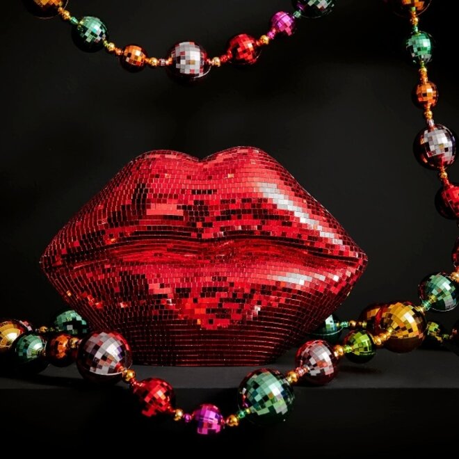 Guirlande Gekleurde Disco Kerstballen 270cm