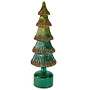 Roterende Glazen Kerstboom LED H37cm