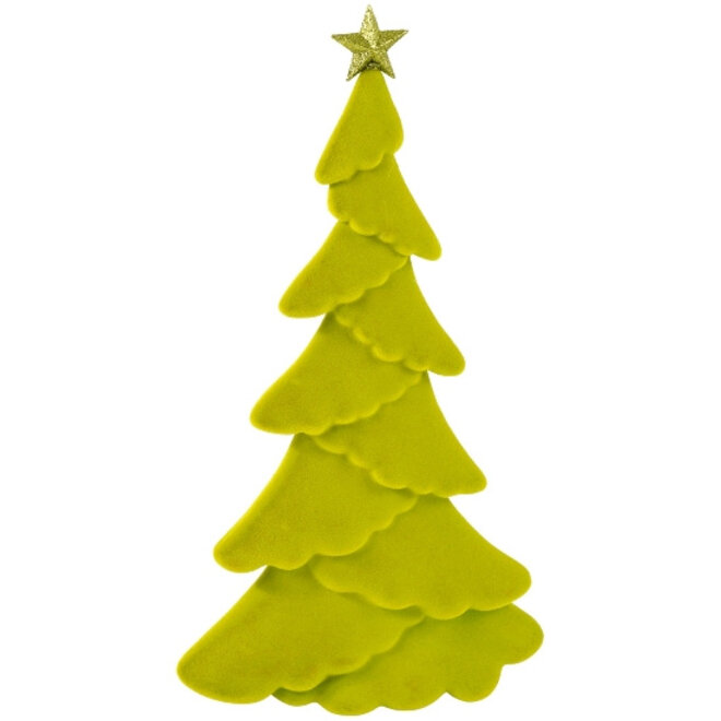 Kerstboom Fluweel Groen H66cm