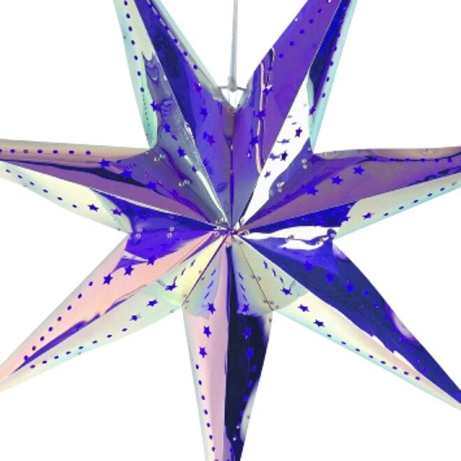 Kerstster Paars LED 70cm