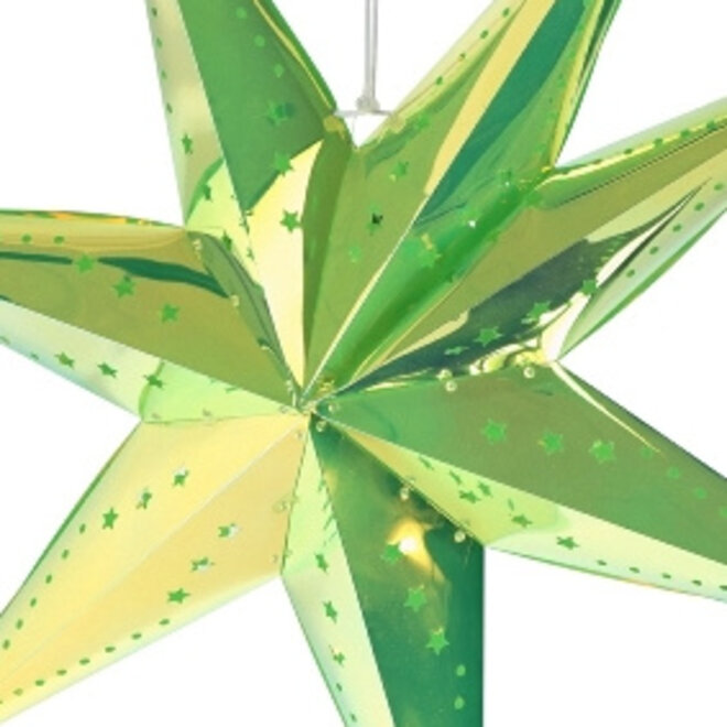 Kerstster Groen LED 70cm