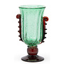 Glas Vaas Groen en Rood H35cm