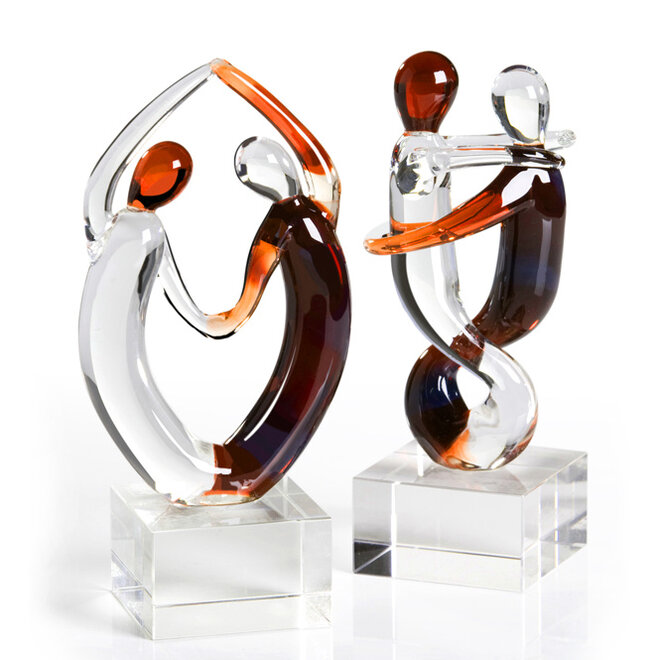 Miniatuur Glassculptuur 'Samba' 2