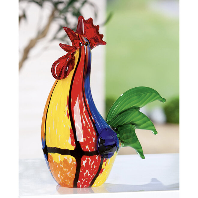 Glassculptuur Haan H27cm
