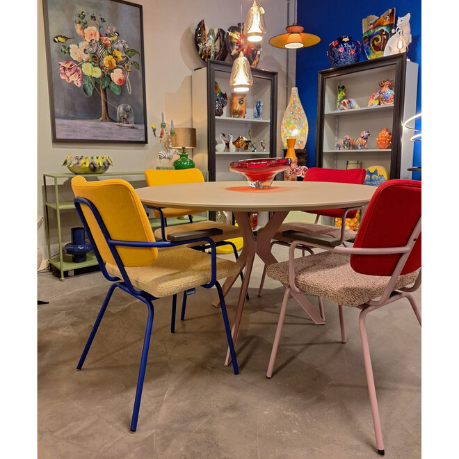 Eetkamerstoel Luka, draaibaar en duo stoffering mogelijk