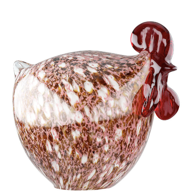 Glassculptuur Kip H12cm
