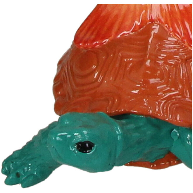 Kandelaar Vis en Schildpad, polyresin H29cm