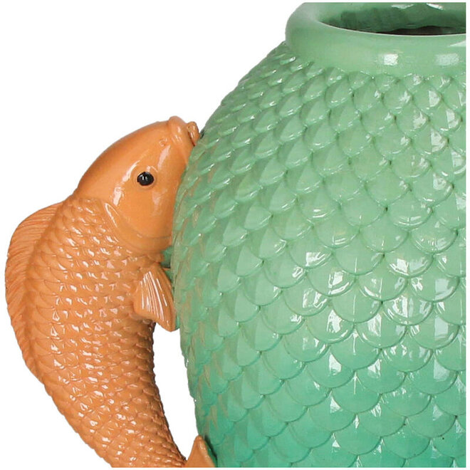 Vaas Koikarper Vissen Vaas  H35cm