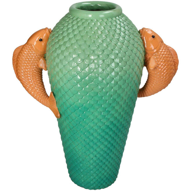 Vaas Koikarper Vissen Vaas  H35cm