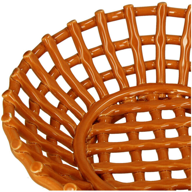 Deco Schaal Dolomiet, bruin Ø30cm